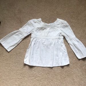 Girls cotton Gap peasant top 3 years old